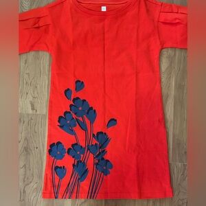 Tea Collection Vibrant Red Fabric